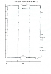 Salle du Vert Galant de 600m²