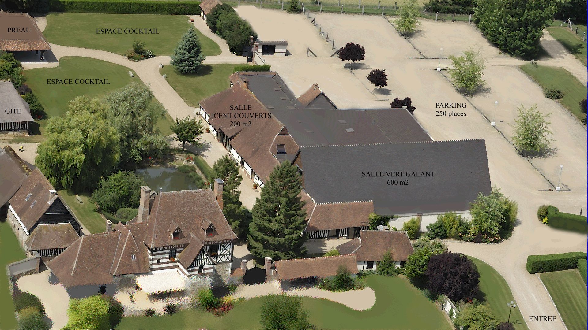 Vue aérienne Au Henri 4